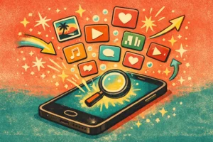 ilustração vintage colorida mostrando conteúdo aparecendo no Explorar do Instagram com ícones de alcance orgânicoCompartilharConteúdo do projetoViviCriado por vocêAdicione PDFs, documentos ou outros textos para usar como referência neste projeto.